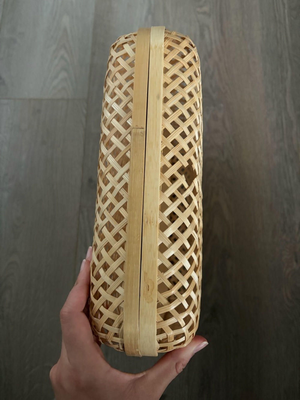 Ikea SMARRA Box with Lid in natural woven rattan - Picture 3 of 9
